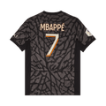 Paris Saint-Germain x Jordan Third Stadium Mbappé Ligue 1 Print Jersey + Badges "Black"