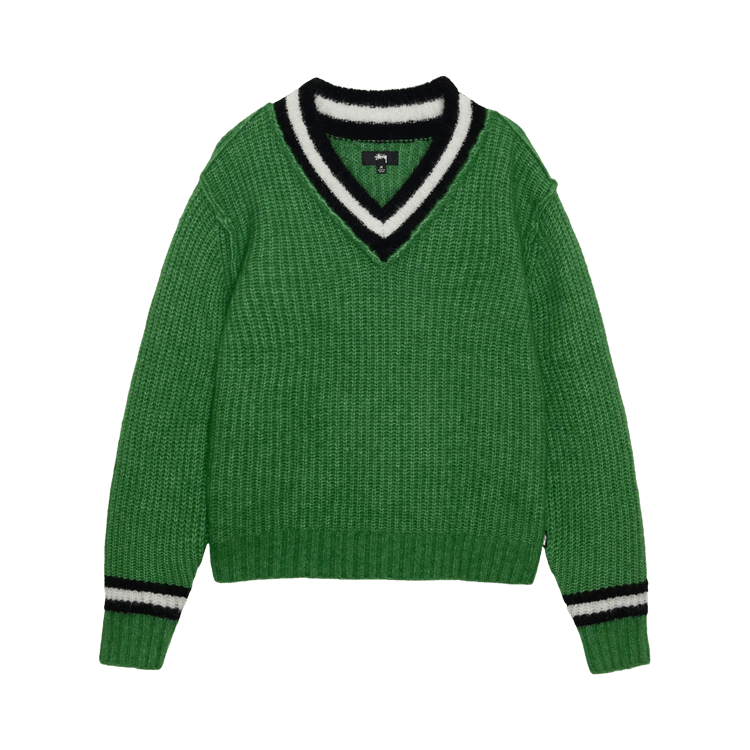 Stussy Mohair Tennis Sweater "Green"