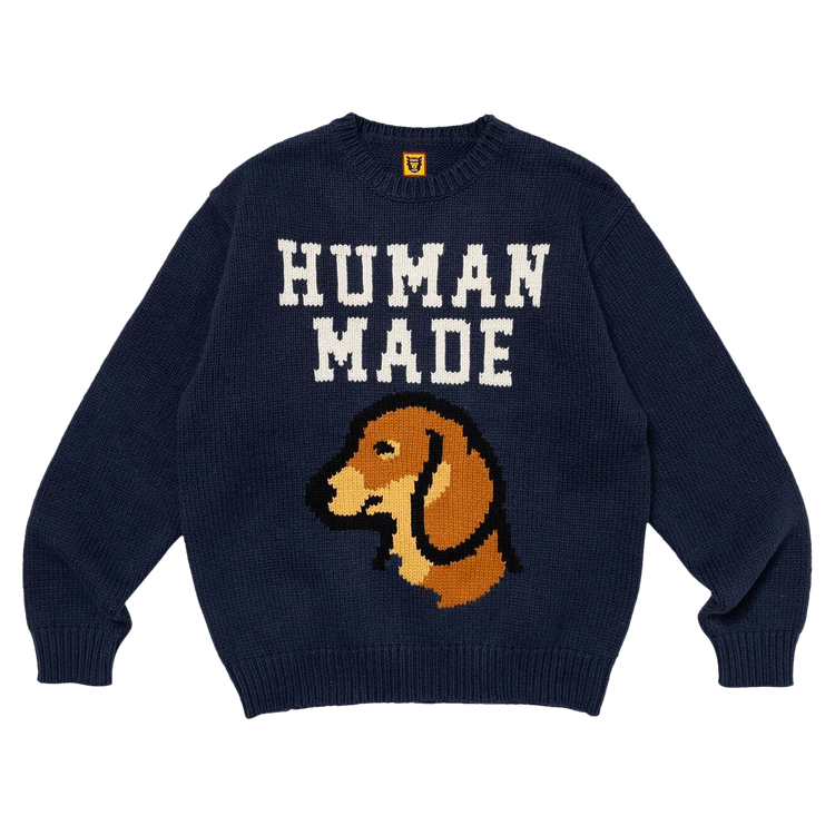 Human Made Dachs Knit Sweater "Navy"
