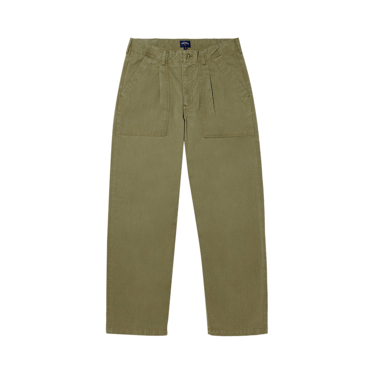 Noah Pleated Fatigue Pants "Army Green"