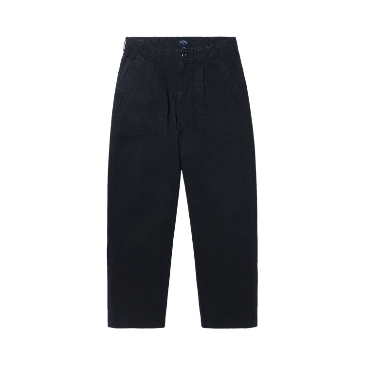 Noah Pleated Fatigue Pants "Black"