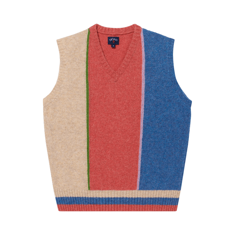 Noah Shetland Block Sweater Vest "Light Multicolor"