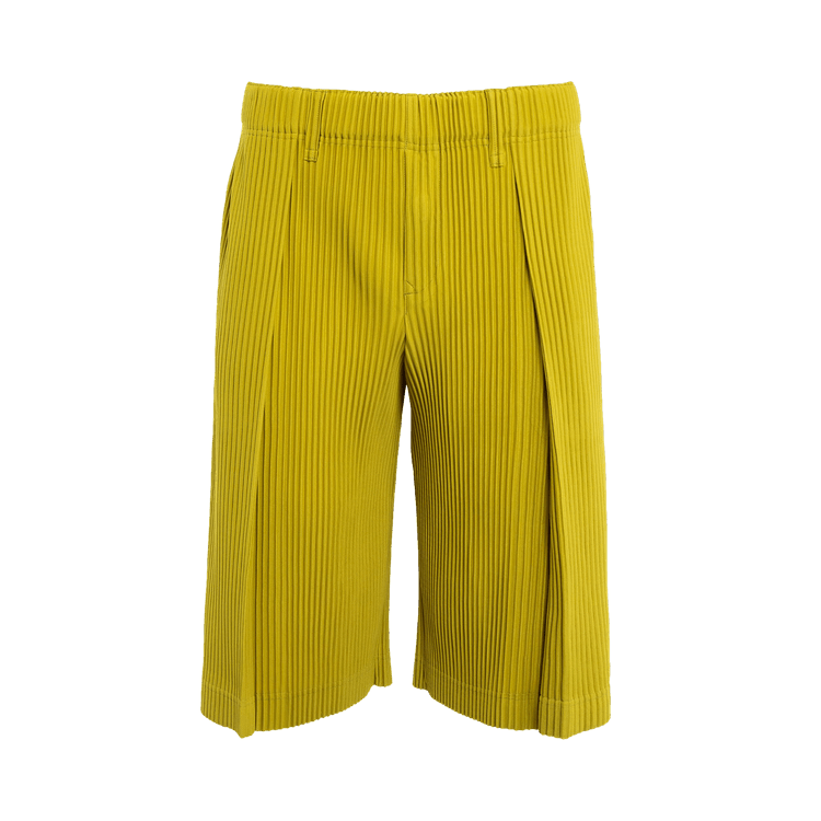 Issey Miyake Tailored Pleats 2 Trousers "Citron Yellow"