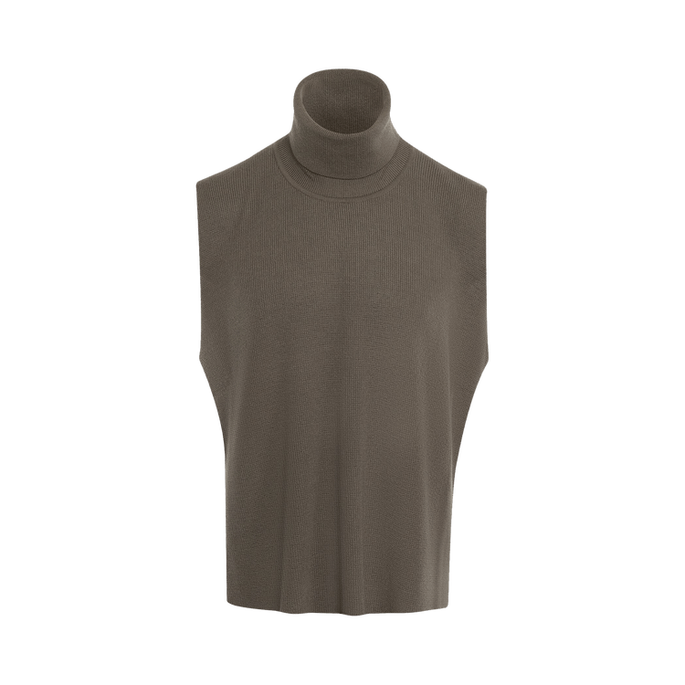 Issey Miyake Framework Knit Top "Khaki"