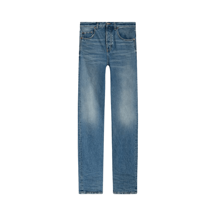 Saint Laurent Long Extreme Baggy Jeans "Medium Blue"