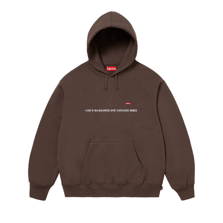 Supreme Shop Small Box Hooded Sweatshirt - Chicago "Dark Brown"