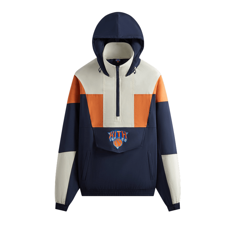 Kith For The New York Knicks Quarter Zip Anorak "Nocturnal"