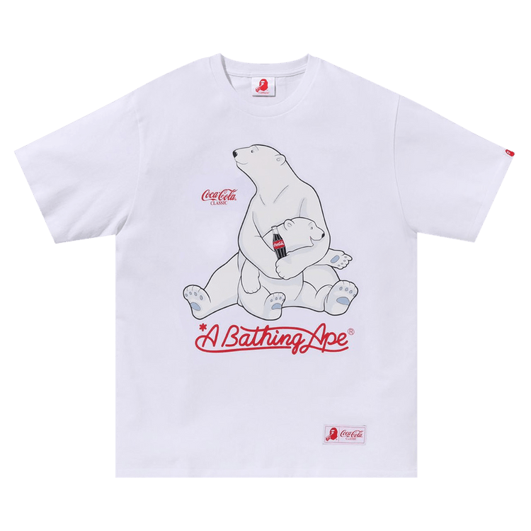 BAPE x Coca-Cola Polar Bear Tee "White"