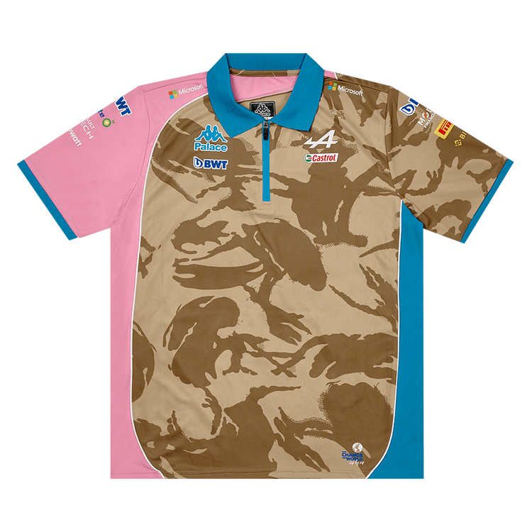 Palace x Kappa For Alpine Tech Polo "Desert Camo"