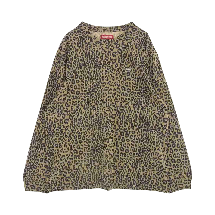 Supreme Small Box Long-Sleeve Tee "Leopard"