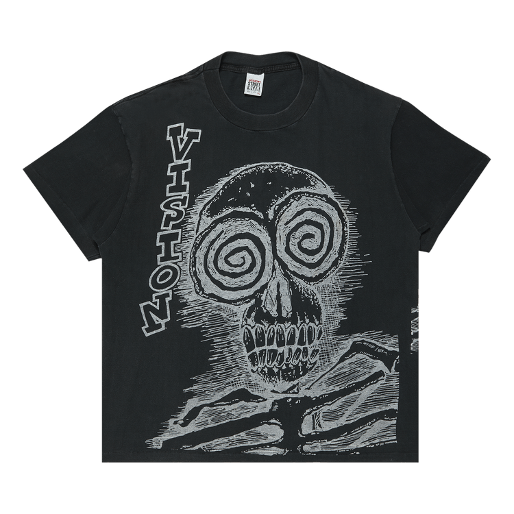 Vintage Vision Street Wear Skull And Bones T-Shirt "Black"