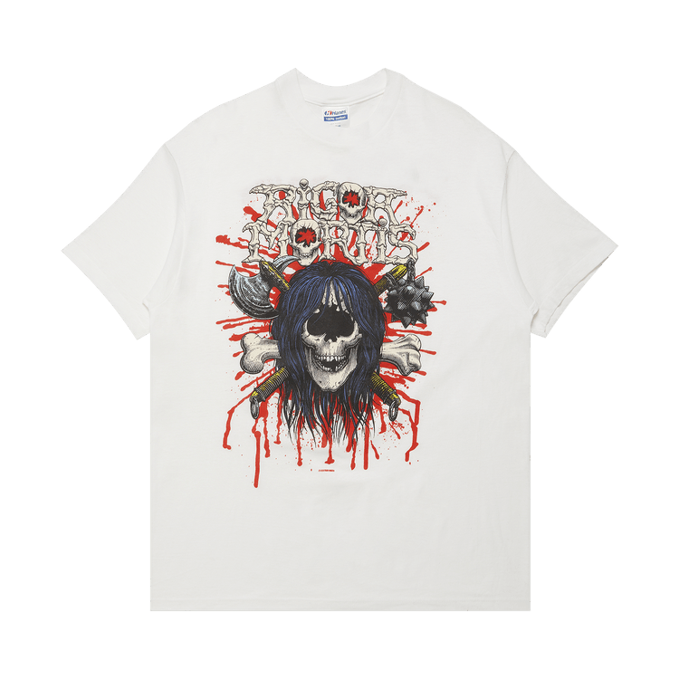 Vintage Rigor Mortis Don"t Skimp On The Meat T-Shirt "White'