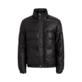 Aimé Leon Dore Leather Down Puffer Jacket "Jet Black"