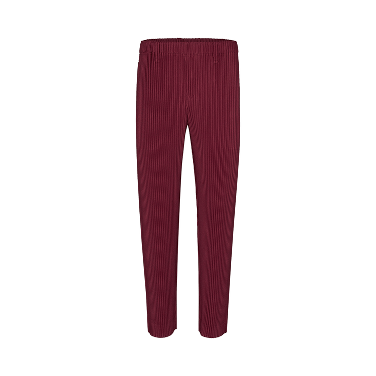 Homme Plissé Issey Miyake Color Pleats Pants "Tea Red"