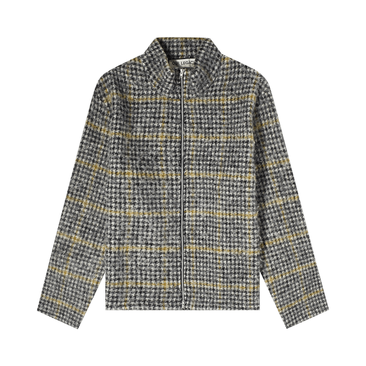 Our Legacy Shrunken Full Zip Polo "Houndstooth"