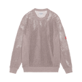 Cav Empt Side Rib Loose Net Knit Sweater "Beige"
