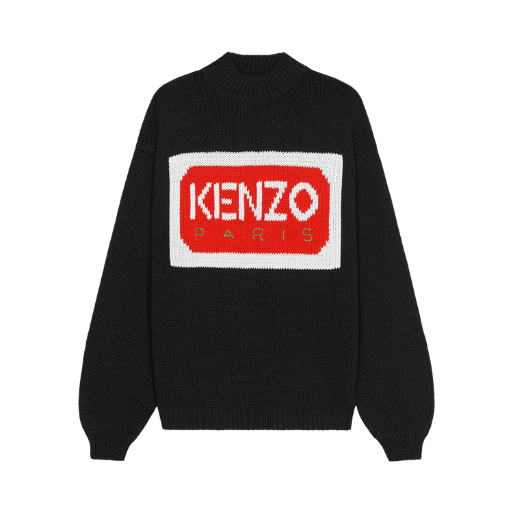 Kenzo Logo Intarsia Knit Jumper "Black"
