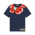 Kenzo Printed Neck T-Shirt "Blue"