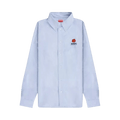 Kenzo Boke Flower Logo Embroidered Buttoned Shirt "Blue"