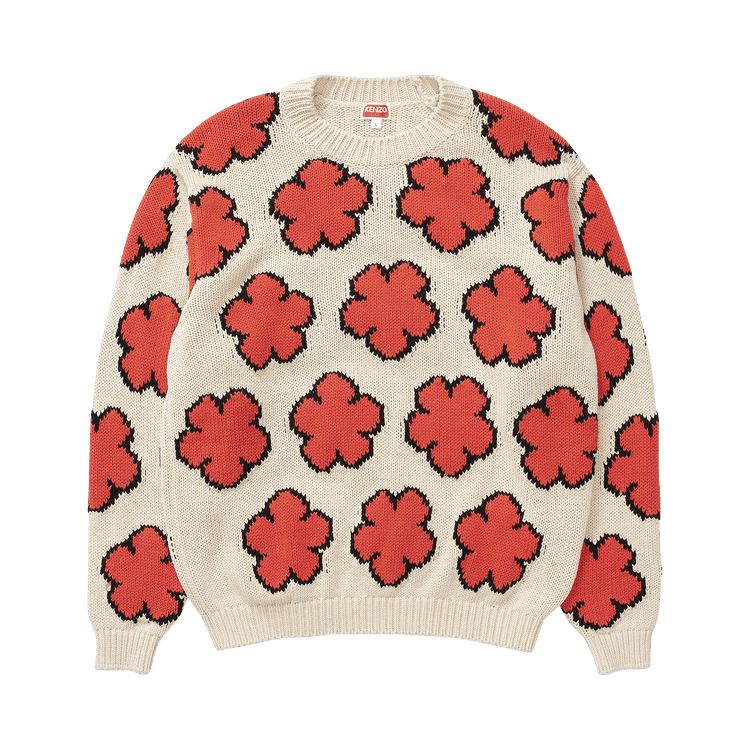 Kenzo All Over Boke Flower Jumper "Red"