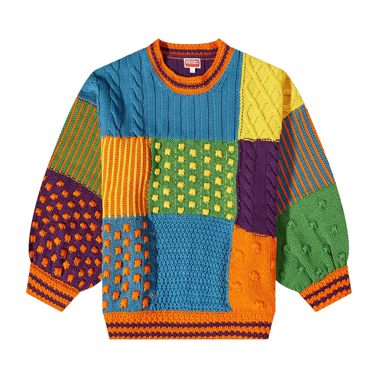 Kenzo Paris Psychedelic Cable Jumper "Multicolor"