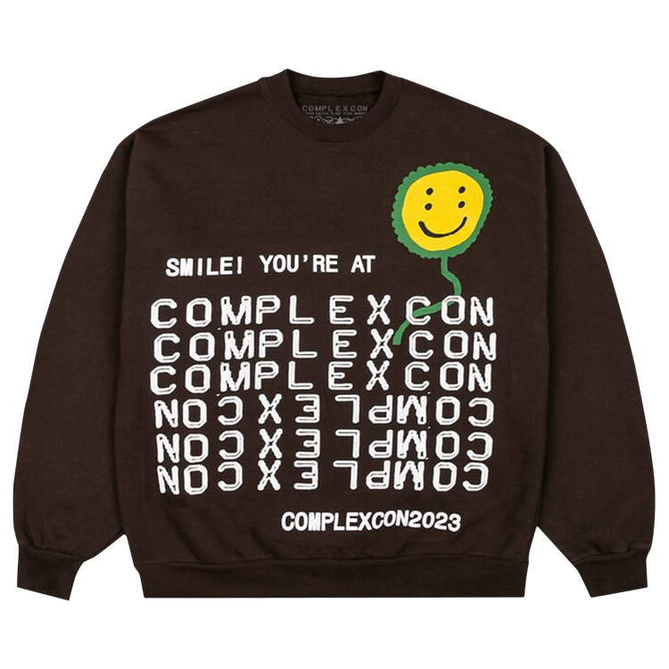 Cactus Plant Flea Market Complexcon Smile! Crewneck "Dark Brown"