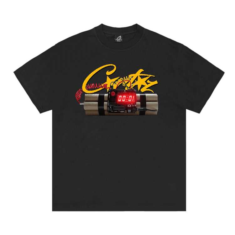 Corteiz Times Up Tee "Black"