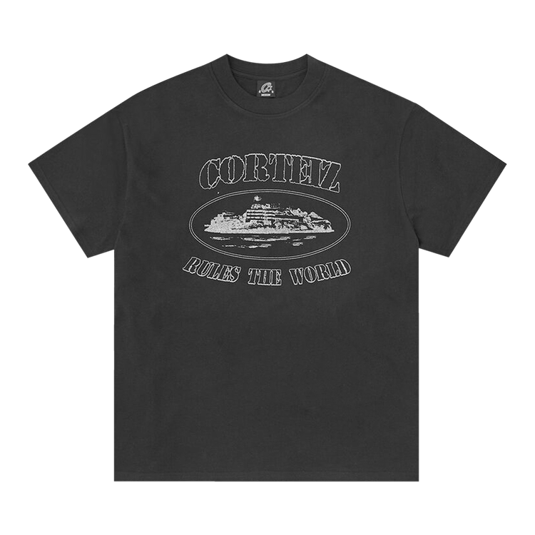 Corteiz Reflective Alcatraz Tee "Triple Black"