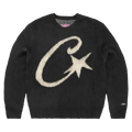 Corteiz C Star Mohair Knit Sweater "Black"