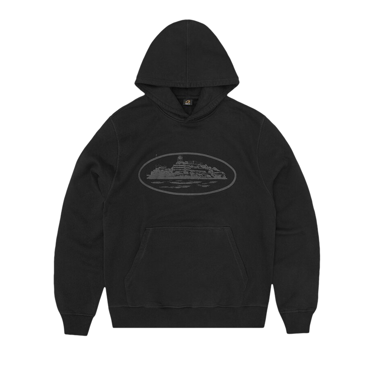 Corteiz Alcatraz Hoodie V2 "Triple Black"