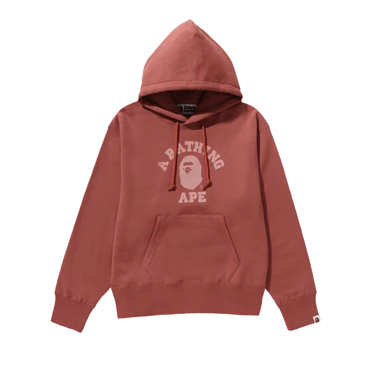 BAPE College Pullover Hoodie "Pink"