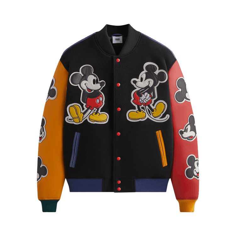 Kith For Mickey & Friends Wool Varsity Jacket "Black"