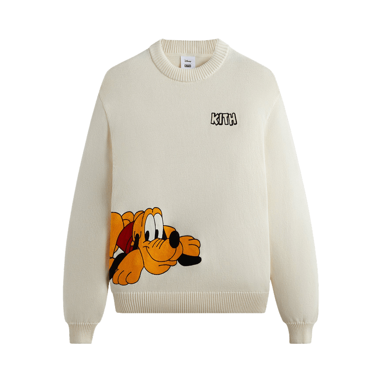 Kith For Mickey & Friends Pluto Crewneck Sweater "Sandrift"