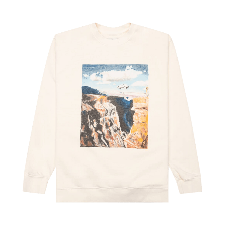 One Of These Days Stop Crewneck "Bone"