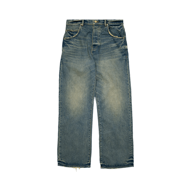 PURPLE BRAND Relaxed Vintage Dirty Jeans "Light Indigo"