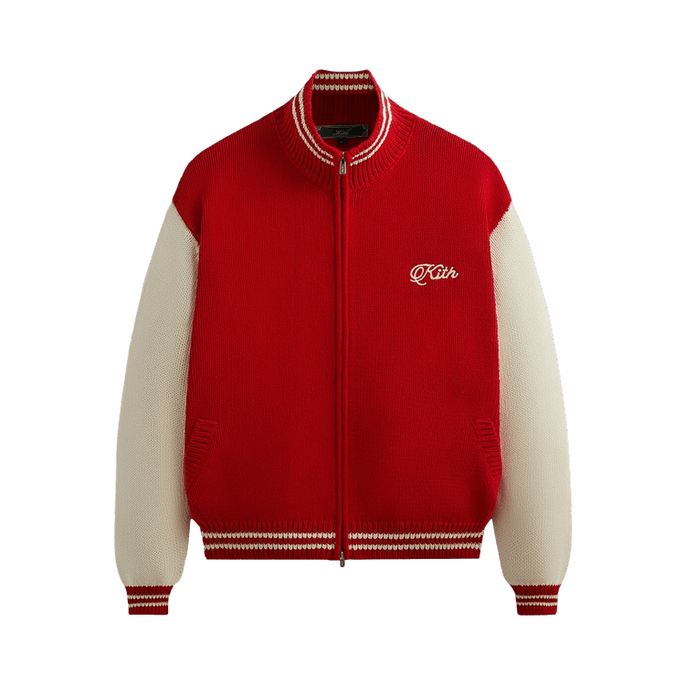 Kith Wyona Full Zip Varsity Sweater "Fame"