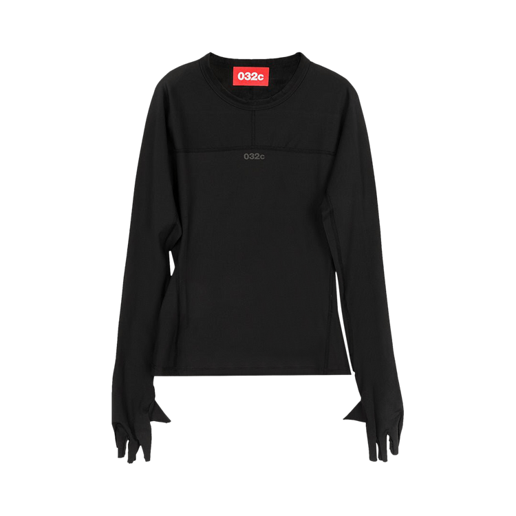 032C Authentic Team Tag Rashguard Glove-Sleeve Top "Black"