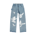 3.PARADIS Freedom Doves Jeans "Washed Blue"