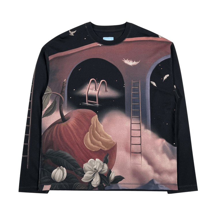 3.PARADIS Apple Long-Sleeve T-Shirt "Black"
