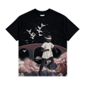 3.PARADIS Running Girl Short-Sleeve T-Shirt "Black"