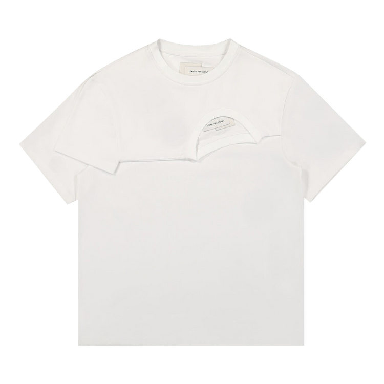 Feng Chen Wang Double Collar T-Shirt "White"