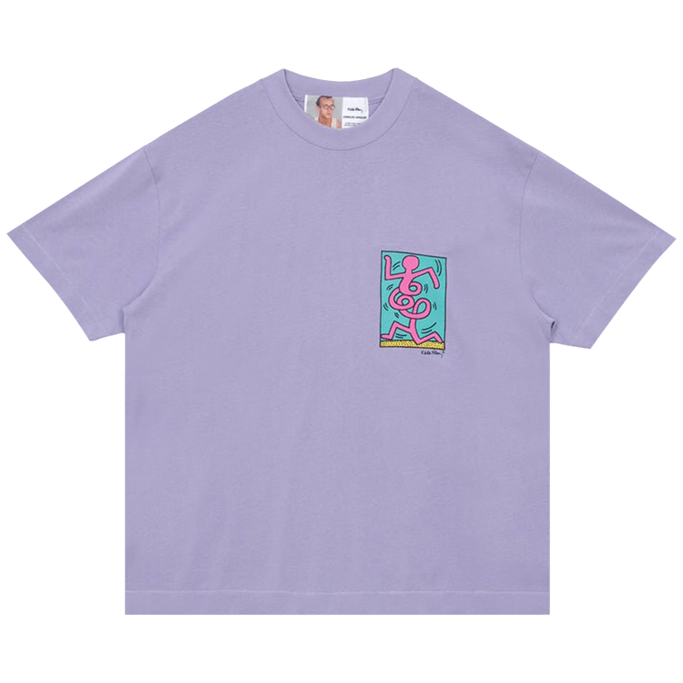Jungles x Keith Haring Pink Man Tee "Purple"