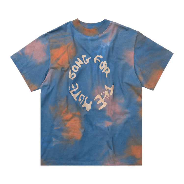 Song for the Mute Mock Neck Oversized Tee "Blue/Orange"