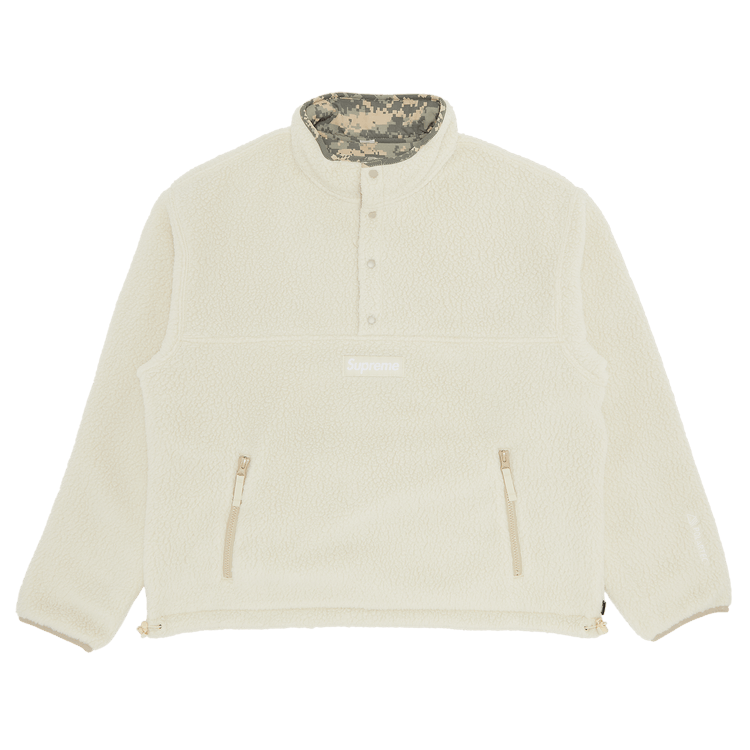 Supreme Polartec Shearling Reversible Pullover "Natural"