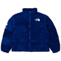 Supreme x The North Face Suede Nuptse Jacket "Blue"