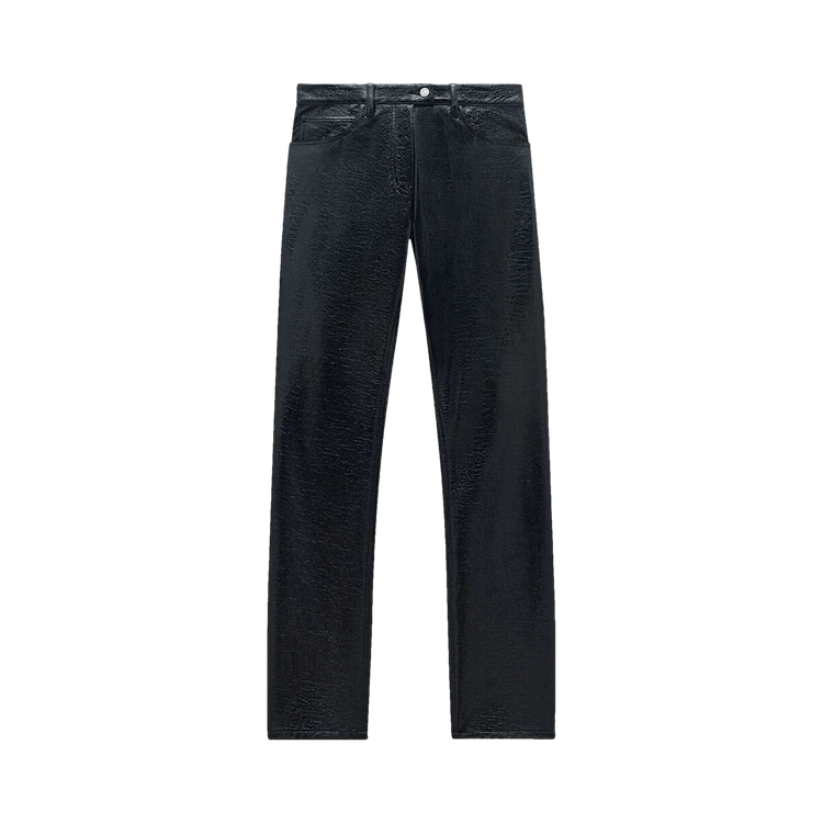 Courrèges Reedition 5 Pocket Vinyl Pants "Black"
