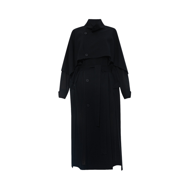 Issey Miyake Square Over Coat "Black"