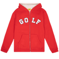 GOLF WANG Thermal Lined Zip Hoodie "Red"