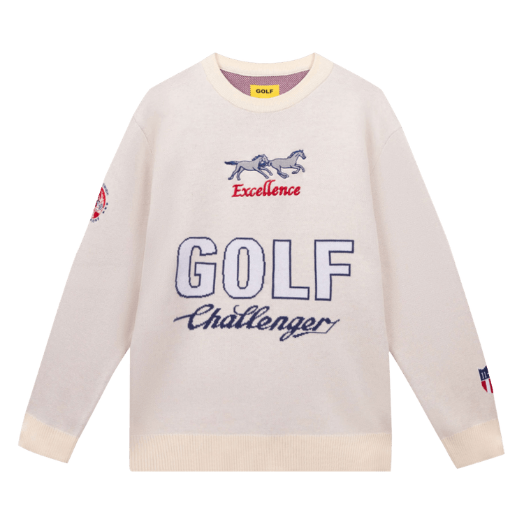 GOLF WANG Golf Challenger Sweater "Ivory Combo"