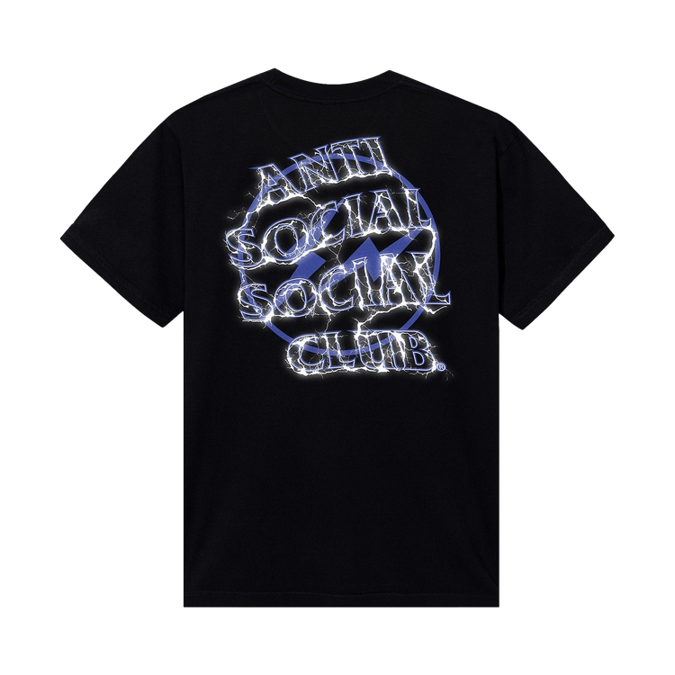 Anti Social Social Club x Fragment Design Bolt Tee "Black/Navy"